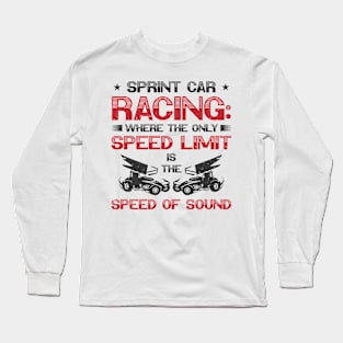 Sprint Car Dirt Track Racing Long Sleeve T-Shirt